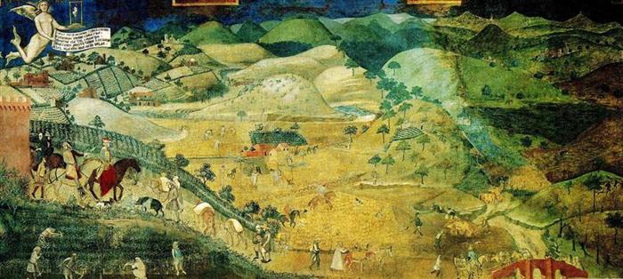 El campo en paz (fresco)